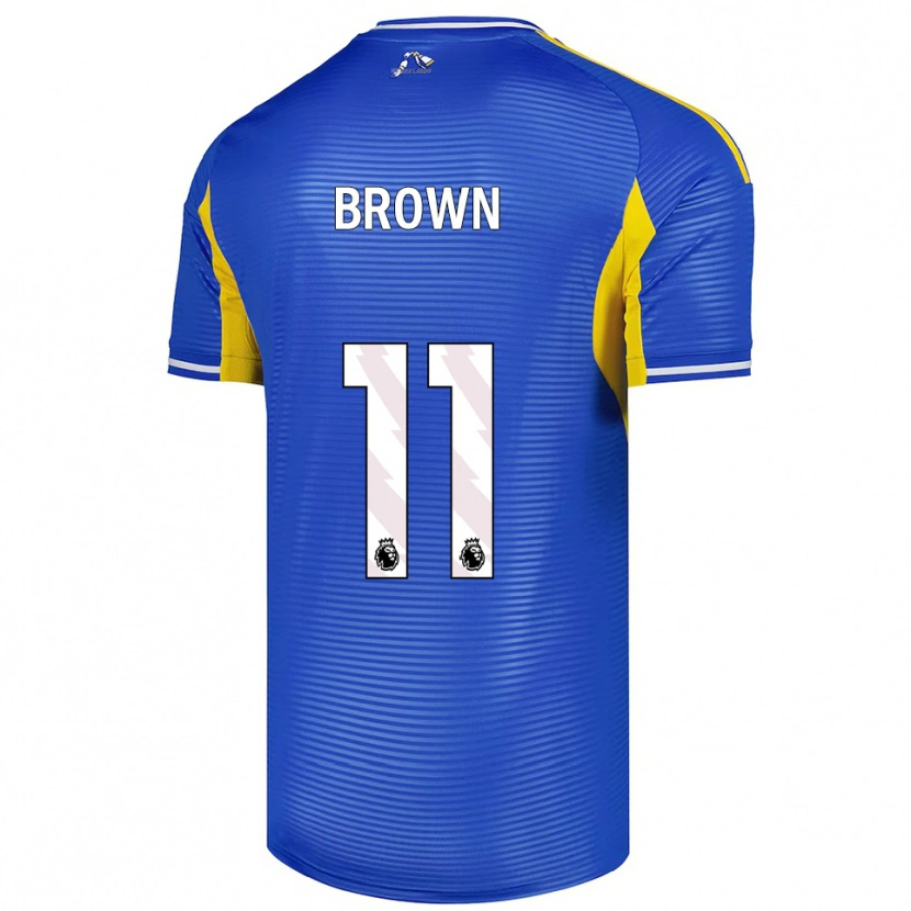 Danxen Mujer Camiseta Abbie Brown #11 Azul Amarillo 2ª Equipación 2025/26 La Camisa