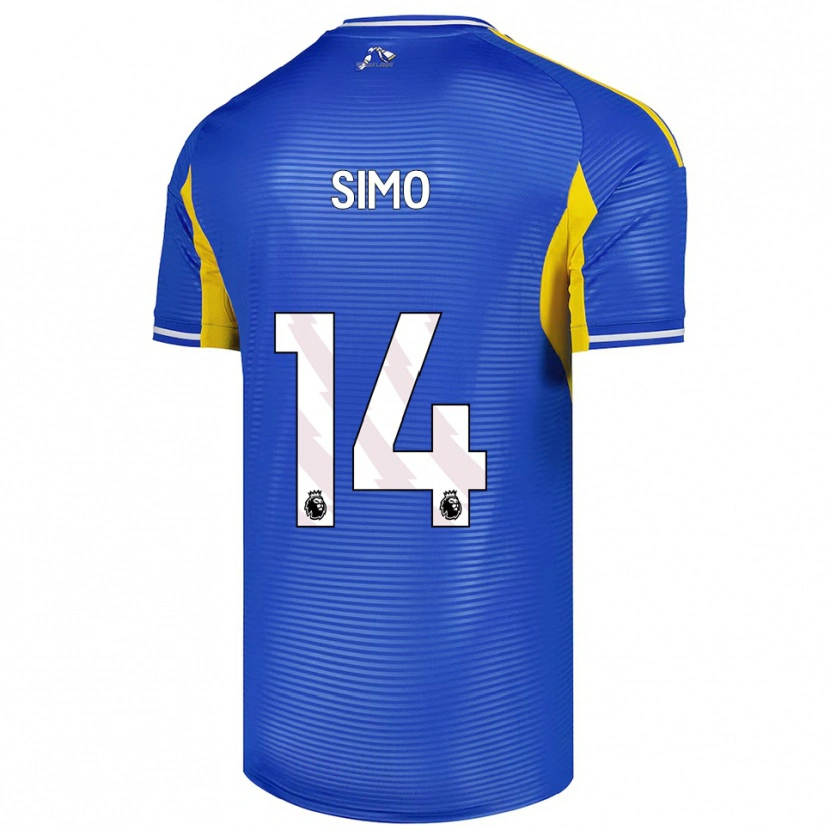 Danxen Mujer Camiseta Elton Simo #14 Azul Amarillo 2ª Equipación 2025/26 La Camisa