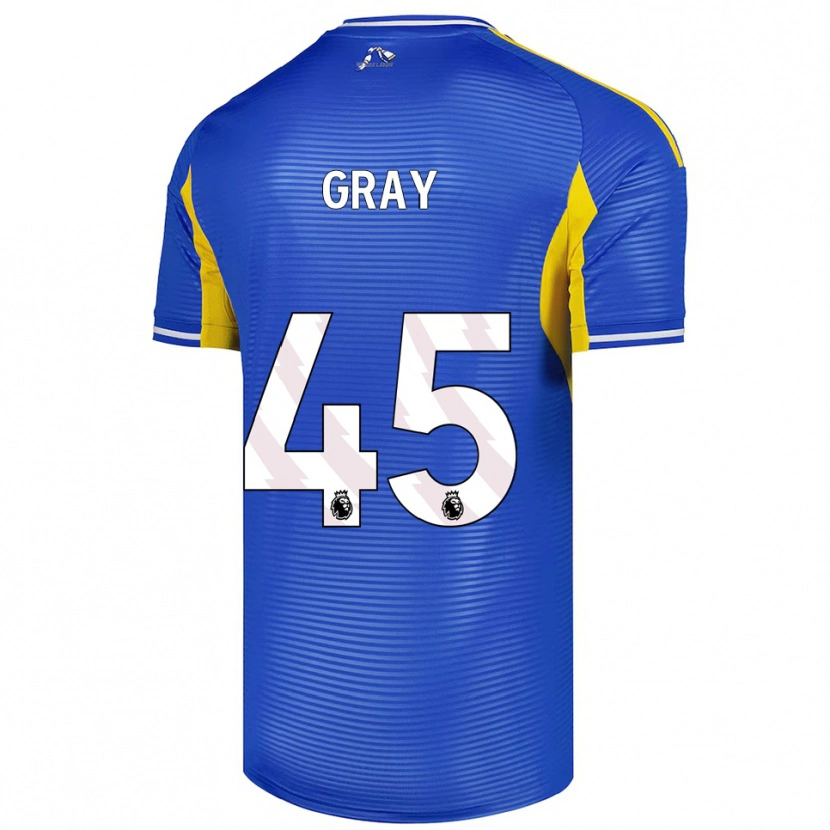 Danxen Mujer Camiseta Harry Gray #45 Azul Amarillo 2ª Equipación 2025/26 La Camisa