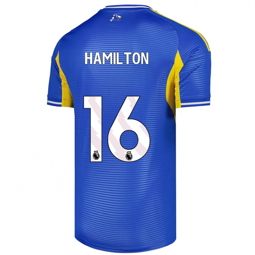 Danxen Mujer Camiseta Joshua Hamilton #16 Azul Amarillo 2ª Equipación 2025/26 La Camisa