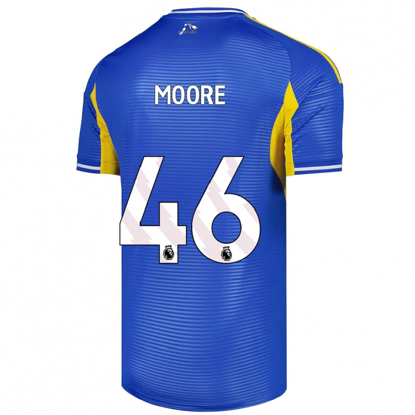 Danxen Mujer Camiseta Kris Moore #46 Azul Amarillo 2ª Equipación 2025/26 La Camisa