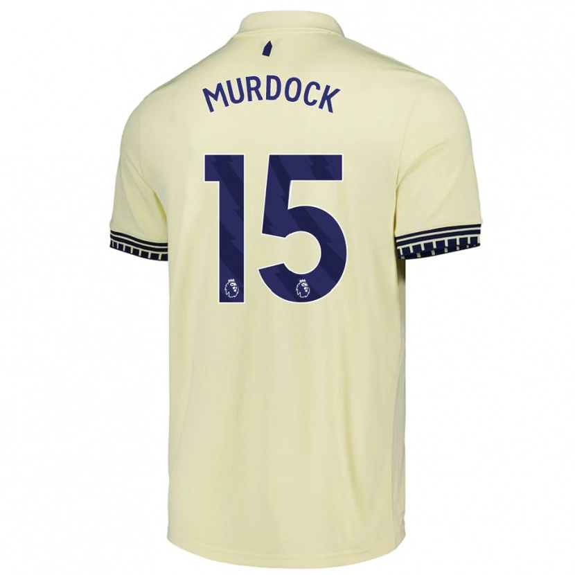 Danxen Mujer Camiseta Freddie Murdock #15 Blanco Roto Negro 2ª Equipación 2025/26 La Camisa