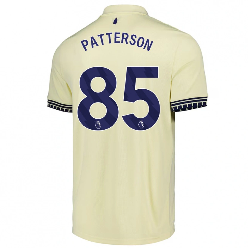 Danxen Mujer Camiseta Jack Patterson #85 Blanco Roto Negro 2ª Equipación 2025/26 La Camisa