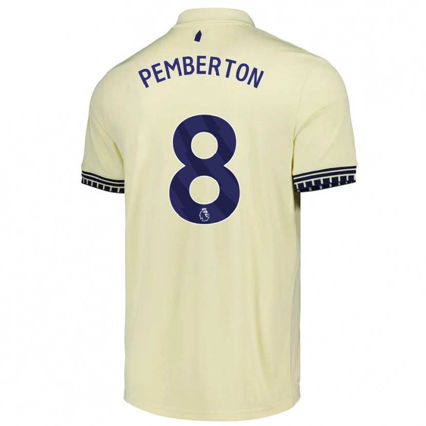Danxen Mujer Camiseta Dafi-Tomos Pemberton #8 Blanco Roto Negro 2ª Equipación 2025/26 La Camisa