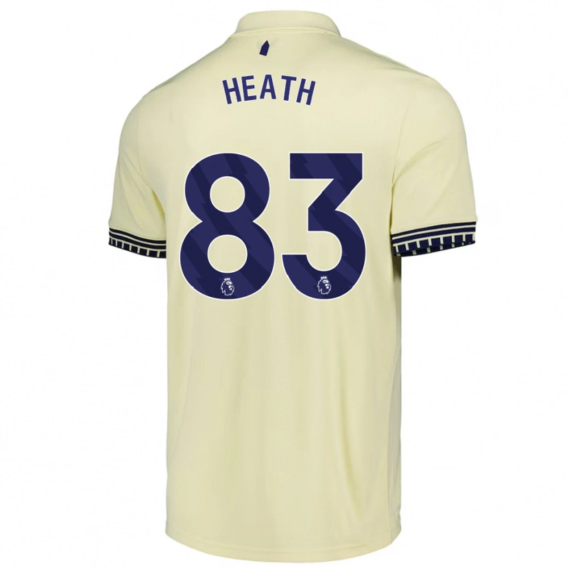 Danxen Mujer Camiseta Isaac Heath #83 Blanco Roto Negro 2ª Equipación 2025/26 La Camisa