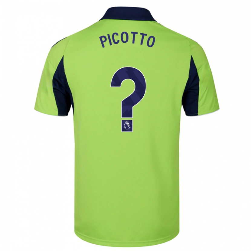Danxen Mujer Camiseta Luca Picotto #0 Verde Marino Blanco 2ª Equipación 2025/26 La Camisa