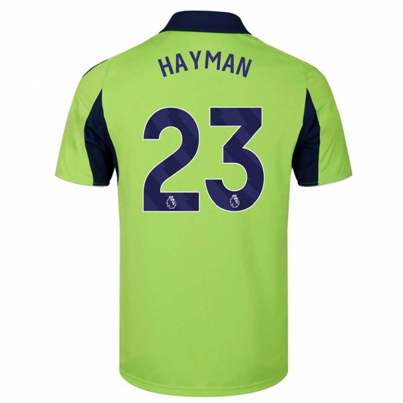 Danxen Mujer Camiseta Alex Hayman #23 Verde Marino Blanco 2ª Equipación 2025/26 La Camisa