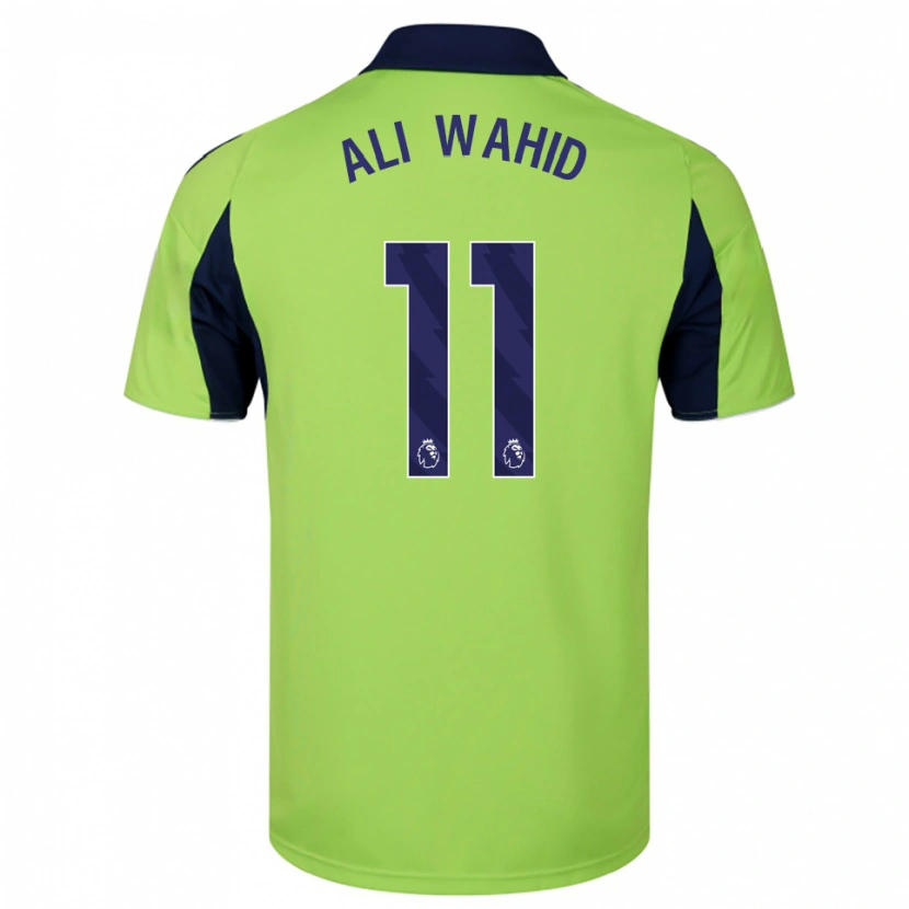 Danxen Mujer Camiseta Farhaan Ali Wahid #11 Verde Marino Blanco 2ª Equipación 2025/26 La Camisa