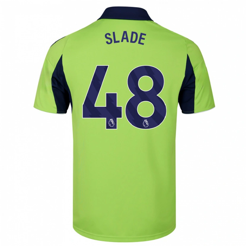 Danxen Mujer Camiseta Bradley Slade #48 Verde Marino Blanco 2ª Equipación 2025/26 La Camisa