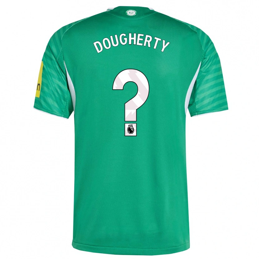 Danxen Mujer Camiseta Ryan Dougherty #0 Verde Blanco 2ª Equipación 2025/26 La Camisa