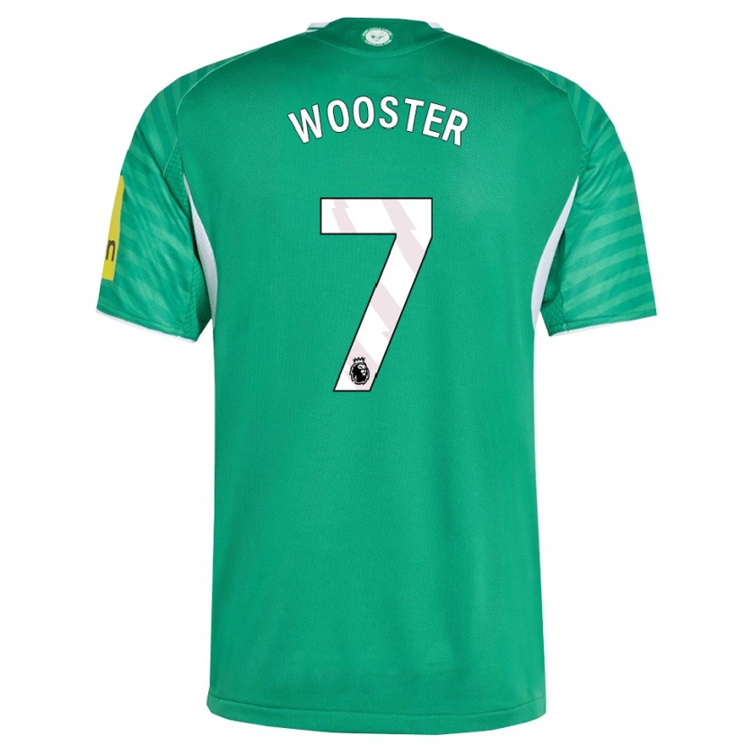 Danxen Mujer Camiseta Kacey Wooster #7 Verde Blanco 2ª Equipación 2025/26 La Camisa