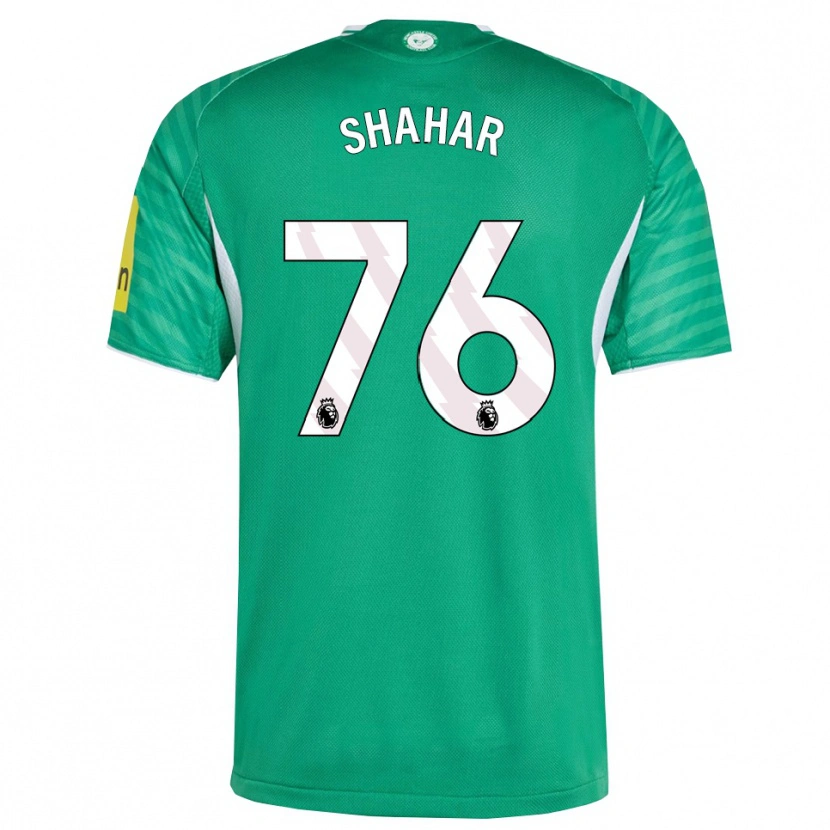 Danxen Mujer Camiseta Leo Shahar #76 Verde Blanco 2ª Equipación 2025/26 La Camisa