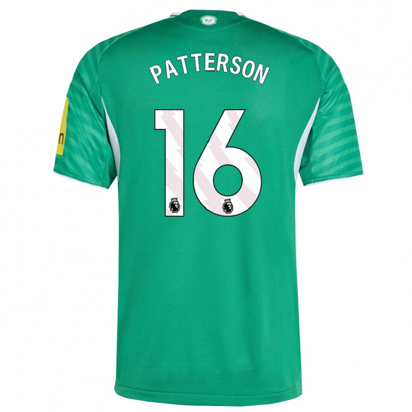 Danxen Mujer Camiseta Jack Patterson #16 Verde Blanco 2ª Equipación 2025/26 La Camisa