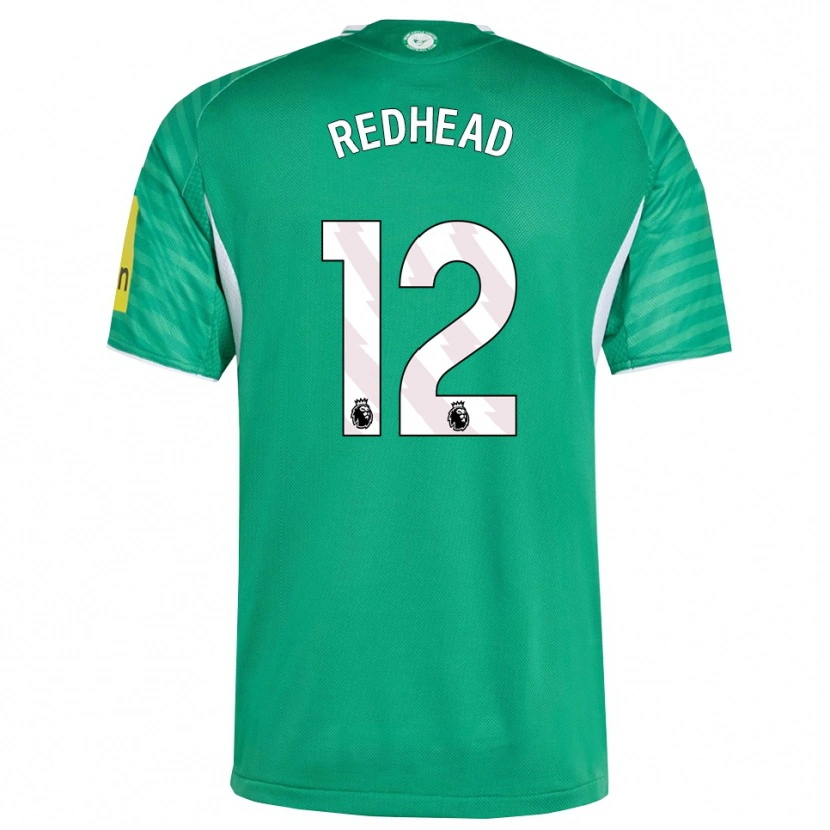 Danxen Mujer Camiseta Cara Milne-Redhead #12 Verde Blanco 2ª Equipación 2025/26 La Camisa