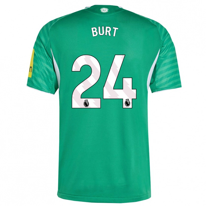 Danxen Mujer Camiseta Daisy Burt #24 Verde Blanco 2ª Equipación 2025/26 La Camisa