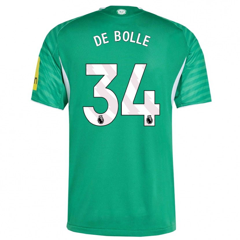 Danxen Mujer Camiseta Lucas De Bolle #34 Verde Blanco 2ª Equipación 2025/26 La Camisa