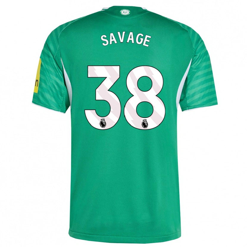 Danxen Mujer Camiseta Remi Savage #38 Verde Blanco 2ª Equipación 2025/26 La Camisa