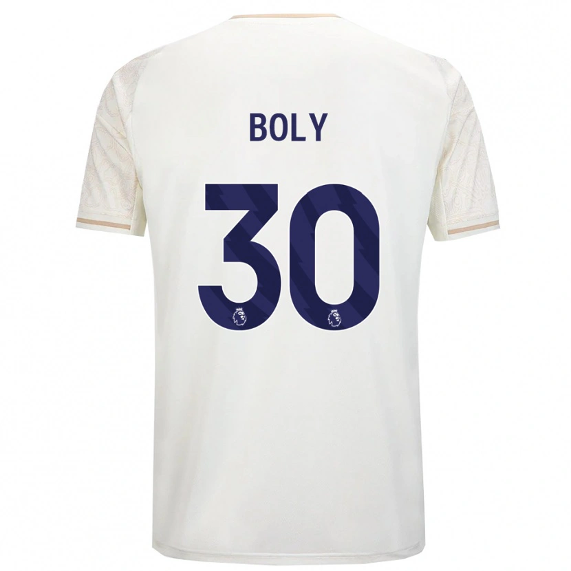 Danxen Mujer Camiseta Willy Boly #30 Blanco Roto Negro 2ª Equipación 2025/26 La Camisa