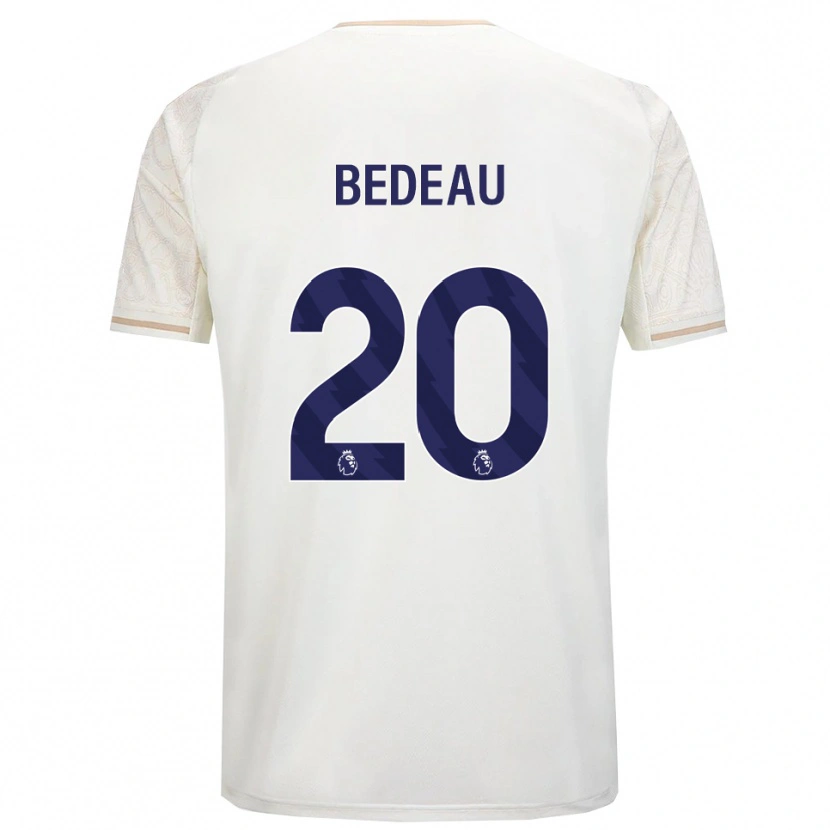 Danxen Mujer Camiseta Naomi Bedeau #20 Blanco Roto Negro 2ª Equipación 2025/26 La Camisa