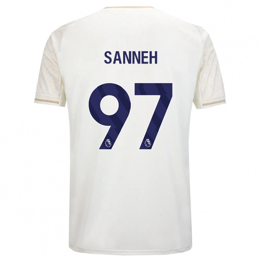 Danxen Mujer Camiseta Buba Sanneh #97 Blanco Roto Negro 2ª Equipación 2025/26 La Camisa