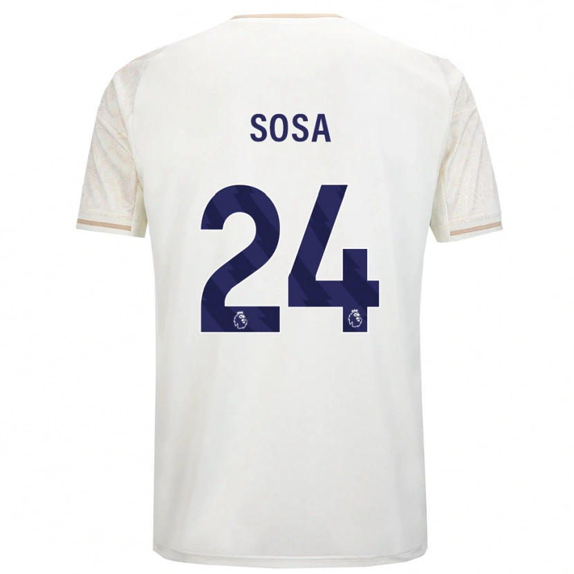 Danxen Mujer Camiseta Ramón Sosa #24 Blanco Roto Negro 2ª Equipación 2025/26 La Camisa