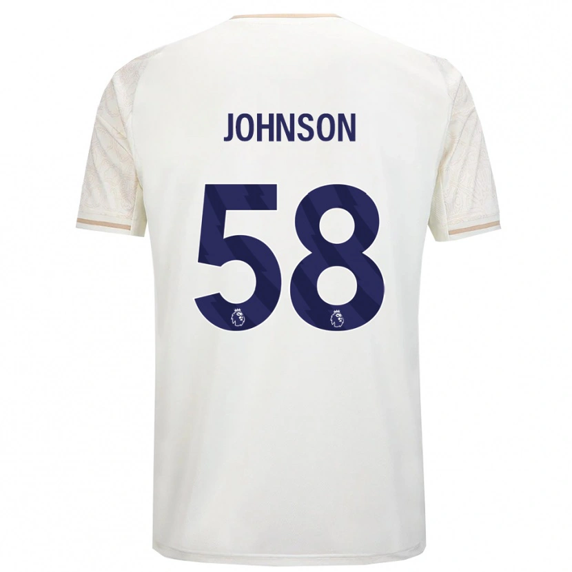 Danxen Mujer Camiseta Pharrell Johnson #58 Blanco Roto Negro 2ª Equipación 2025/26 La Camisa