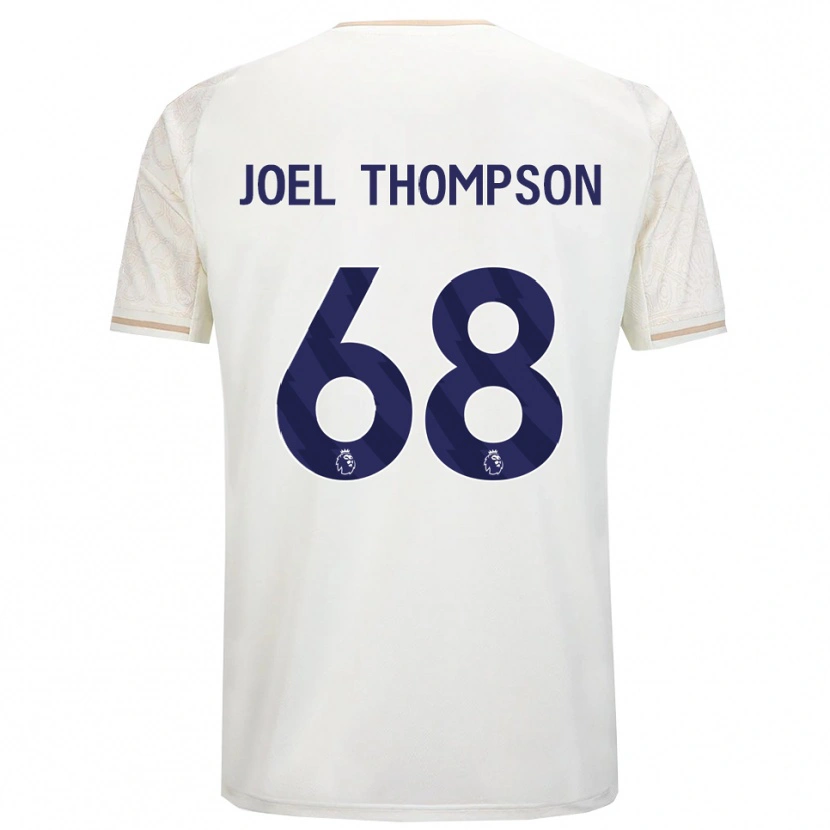 Danxen Mujer Camiseta Joel Thompson #68 Blanco Roto Negro 2ª Equipación 2025/26 La Camisa