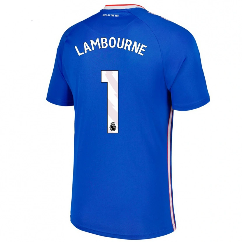 Danxen Mujer Camiseta Demi Lambourne #1 Azul Blanco 2ª Equipación 2025/26 La Camisa