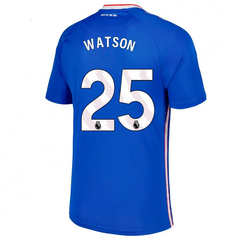Danxen Mujer Camiseta Katy Watson #25 Azul Blanco 2ª Equipación 2025/26 La Camisa