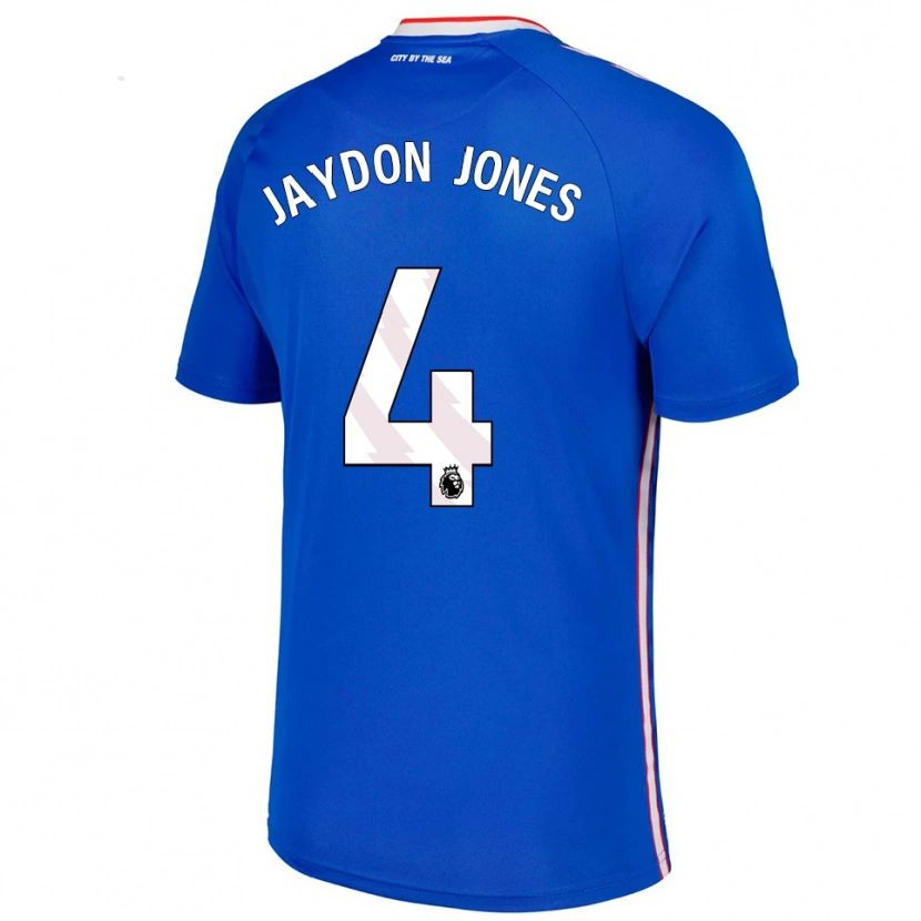 Danxen Mujer Camiseta Jaydon Jones #4 Azul Blanco 2ª Equipación 2025/26 La Camisa