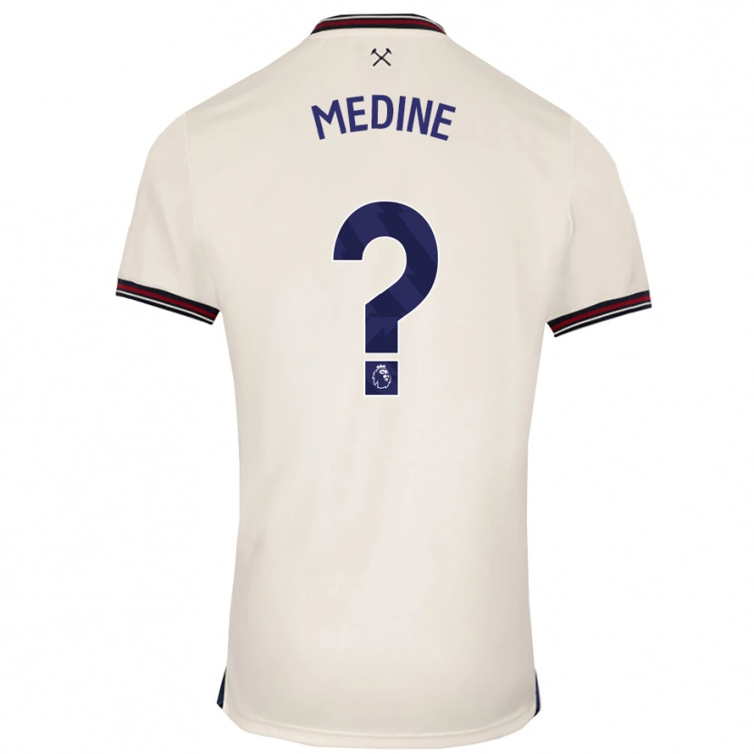 Danxen Mujer Camiseta Jephthah Medine #0 Blanco Roto 2ª Equipación 2025/26 La Camisa