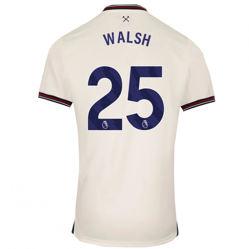 Danxen Mujer Camiseta Megan Walsh #25 Blanco Roto 2ª Equipación 2025/26 La Camisa