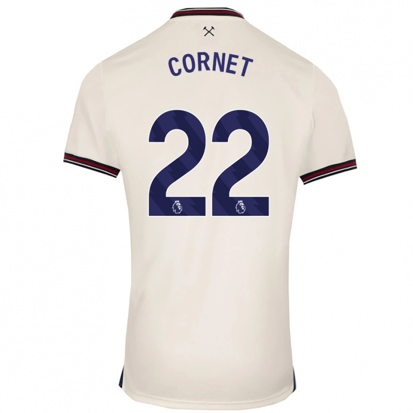 Danxen Mujer Camiseta Maxwel Cornet #22 Blanco Roto 2ª Equipación 2025/26 La Camisa