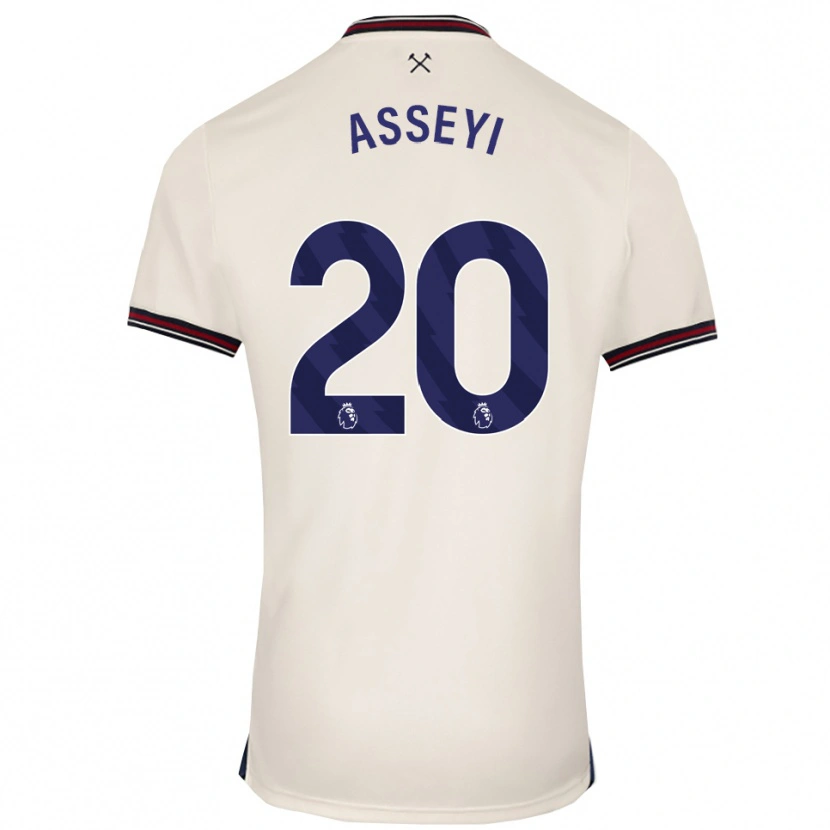 Danxen Mujer Camiseta Viviane Asseyi #20 Blanco Roto 2ª Equipación 2025/26 La Camisa