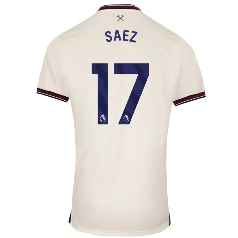 Danxen Mujer Camiseta Camila Sáez #17 Blanco Roto 2ª Equipación 2025/26 La Camisa