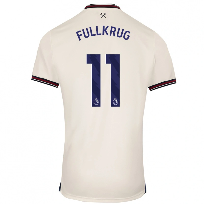 Danxen Mujer Camiseta Niclas Füllkrug #11 Blanco Roto 2ª Equipación 2025/26 La Camisa