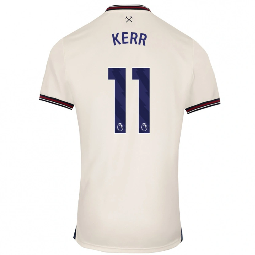 Danxen Mujer Camiseta Joel Kerr #11 Blanco Roto 2ª Equipación 2025/26 La Camisa