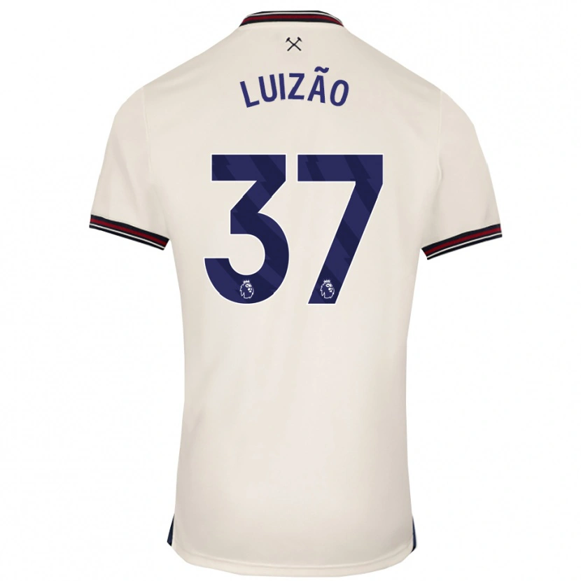 Danxen Mujer Camiseta Luizão #37 Blanco Roto 2ª Equipación 2025/26 La Camisa