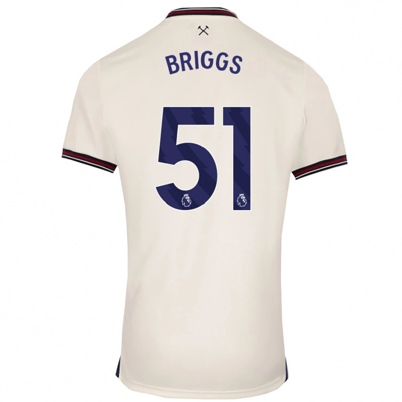 Danxen Mujer Camiseta Josh Briggs #51 Blanco Roto 2ª Equipación 2025/26 La Camisa