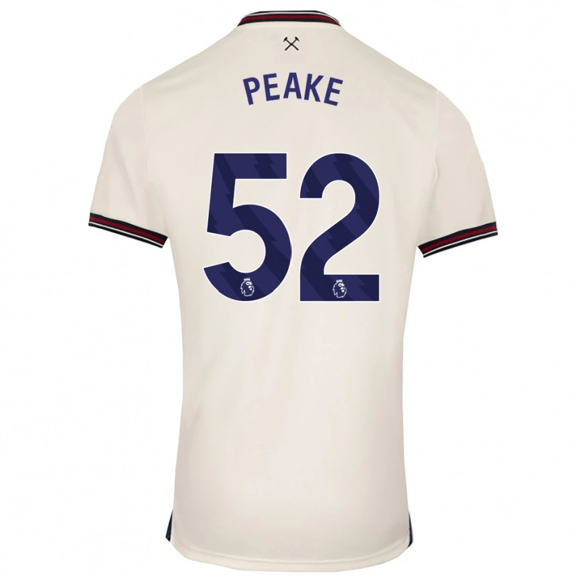 Danxen Mujer Camiseta Lennon Peake #52 Blanco Roto 2ª Equipación 2025/26 La Camisa