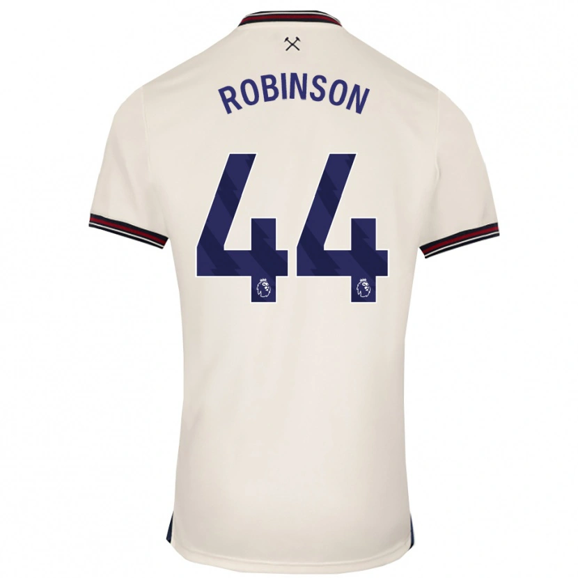 Danxen Mujer Camiseta Junior Robinson #44 Blanco Roto 2ª Equipación 2025/26 La Camisa