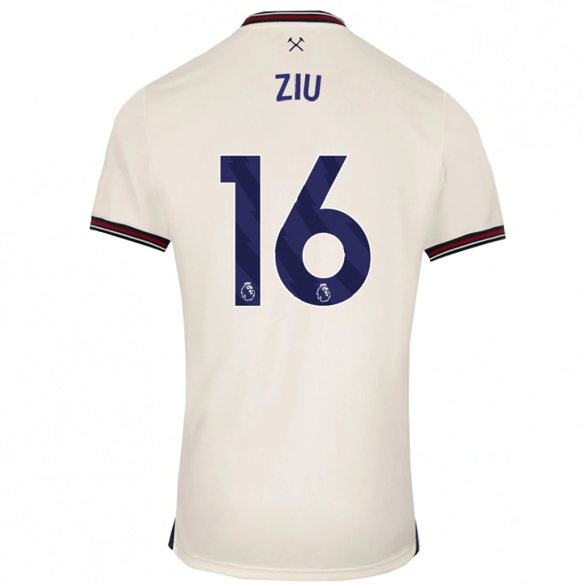 Danxen Mujer Camiseta Jessica Ziu #16 Blanco Roto 2ª Equipación 2025/26 La Camisa