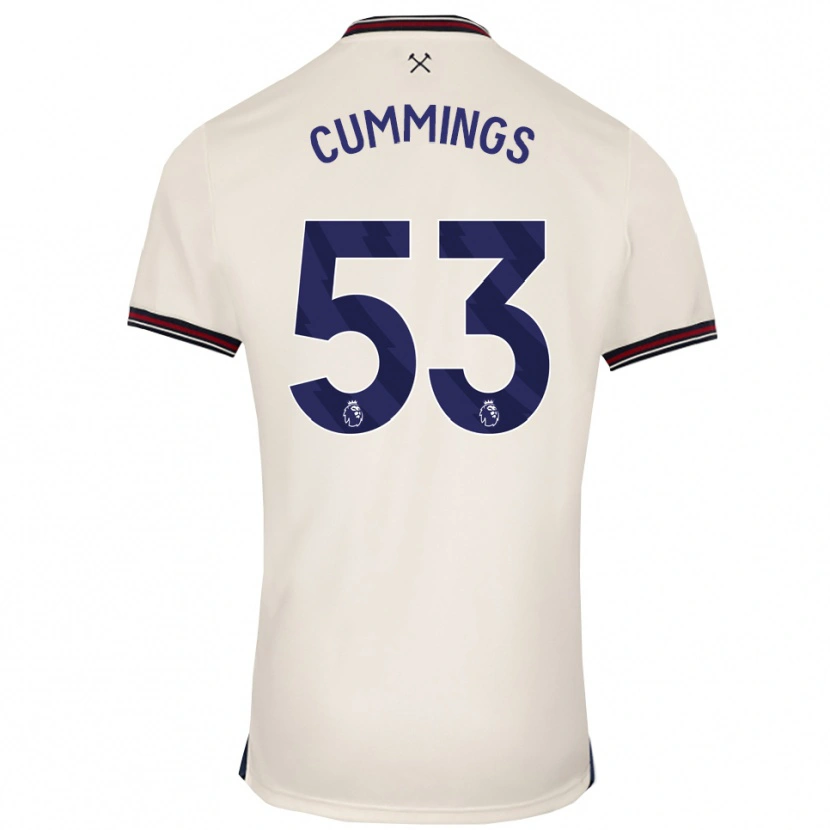 Danxen Mujer Camiseta Daniel Cummings #53 Blanco Roto 2ª Equipación 2025/26 La Camisa