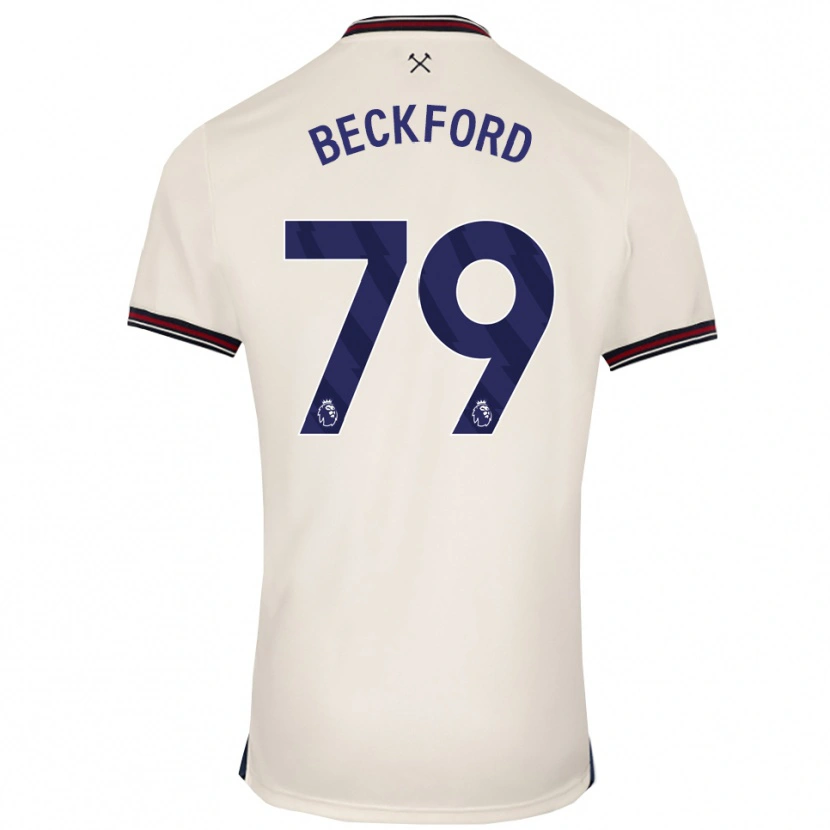Danxen Mujer Camiseta Lewis Beckford #79 Blanco Roto 2ª Equipación 2025/26 La Camisa