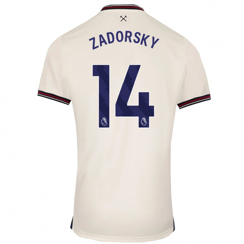 Danxen Mujer Camiseta Shelina Zadorsky #14 Blanco Roto 2ª Equipación 2025/26 La Camisa