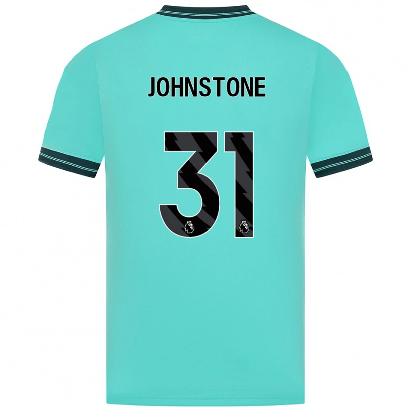 Danxen Mujer Camiseta Sam Johnstone #31 Celeste Verde 2ª Equipación 2025/26 La Camisa