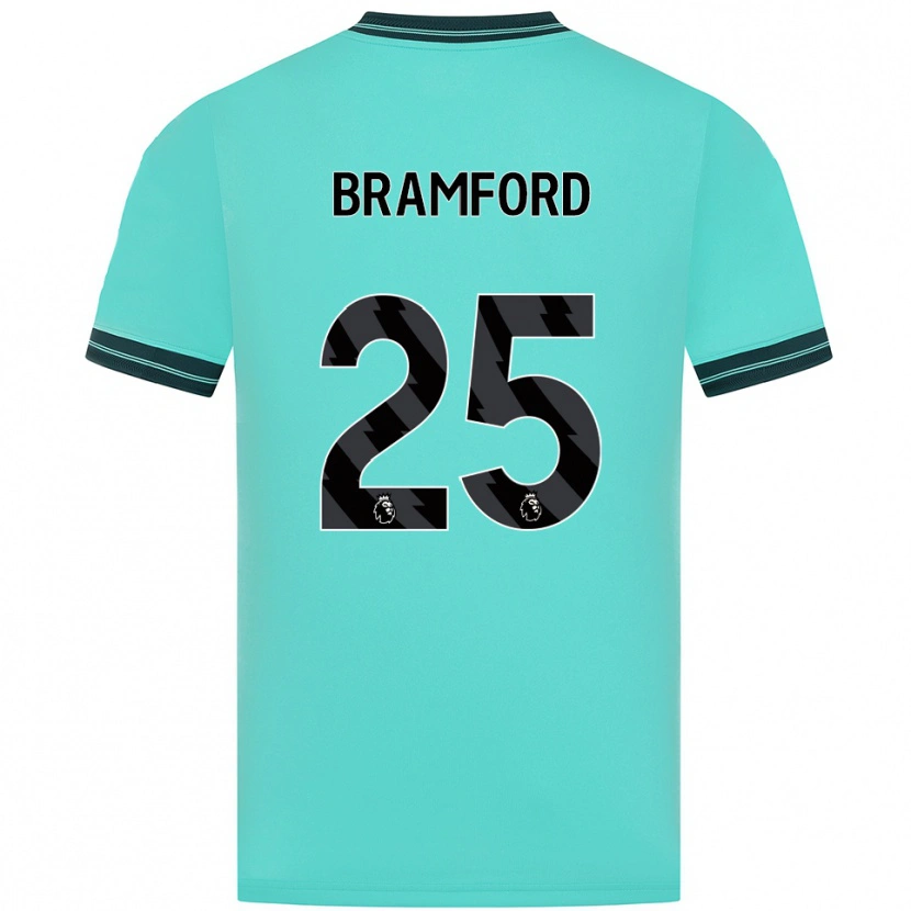Danxen Mujer Camiseta Sophie Bramford #25 Celeste Verde 2ª Equipación 2025/26 La Camisa