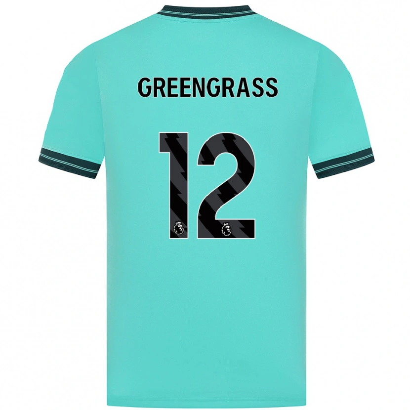 Danxen Mujer Camiseta Charlotte Greengrass #12 Celeste Verde 2ª Equipación 2025/26 La Camisa