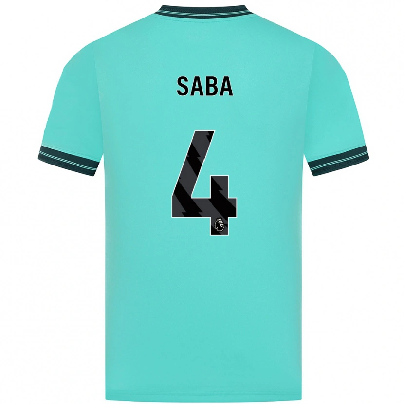 Danxen Mujer Camiseta Elliot Saba #4 Celeste Verde 2ª Equipación 2025/26 La Camisa