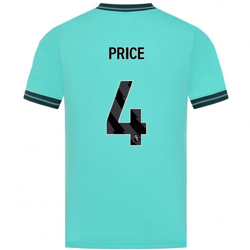 Danxen Mujer Camiseta Anna Price #4 Celeste Verde 2ª Equipación 2025/26 La Camisa